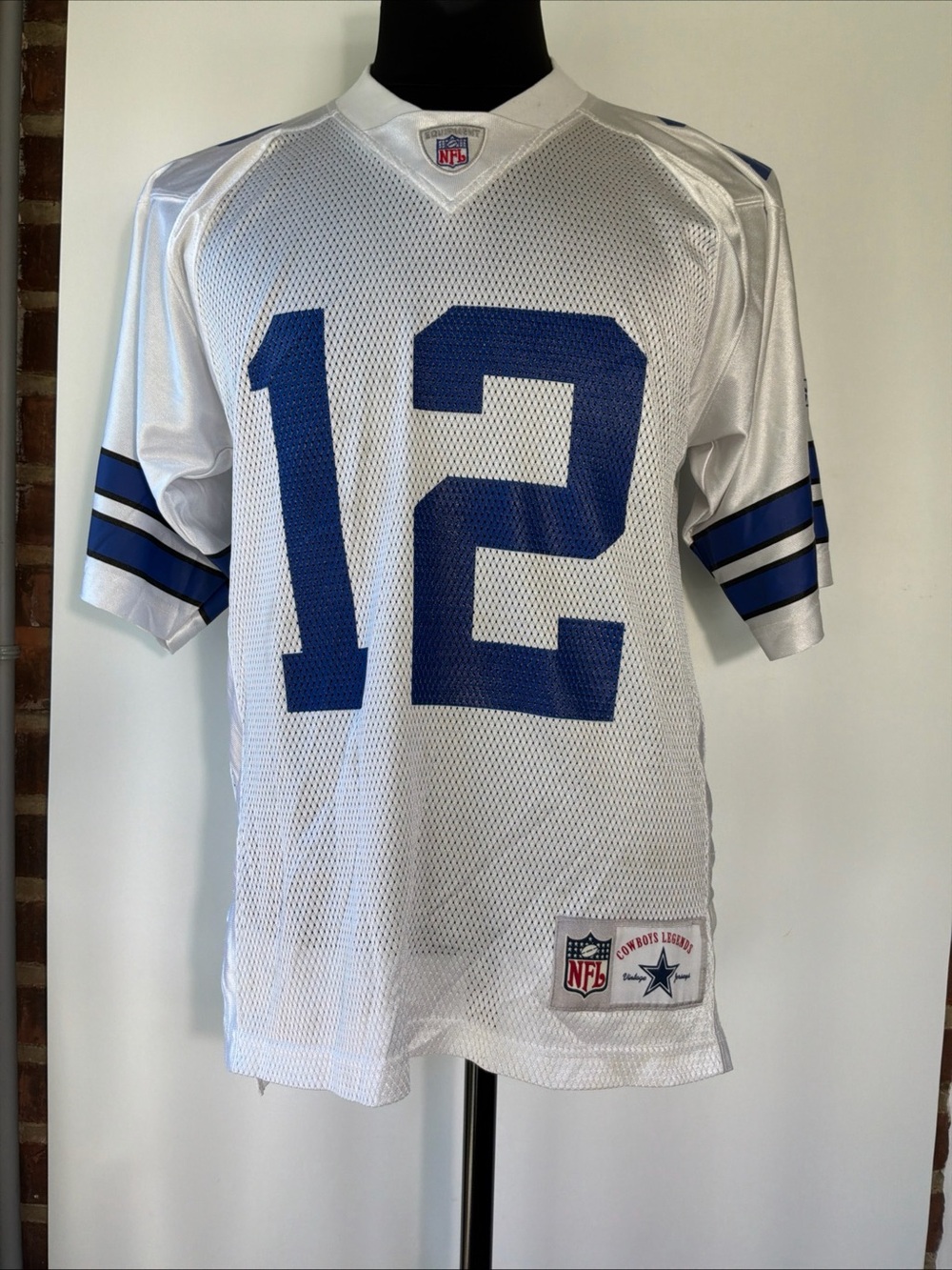 Vintage Reebok Dallas Cowboys Roger Staubach #12 Jersey Size Medium